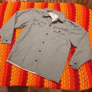 Levis grey button up shirt